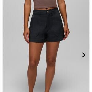 prAna Stretch Zion™ Halle Short - Size 8 - Black - EUC